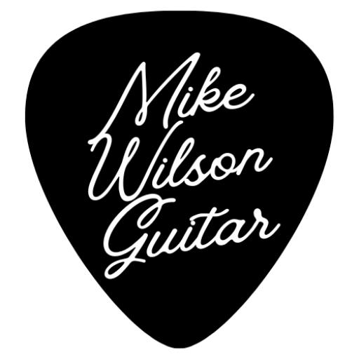 Mike Wilson Guitar Pick Small logo